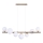 Azzardo AZ4409 - Chandelier on a string SYBILLA 7xG9/25W/230V gold
