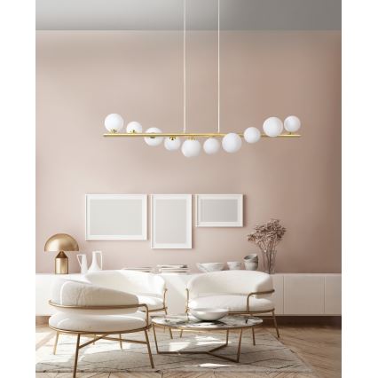 Azzardo AZ4409 - Chandelier on a string SYBILLA 7xG9/25W/230V gold