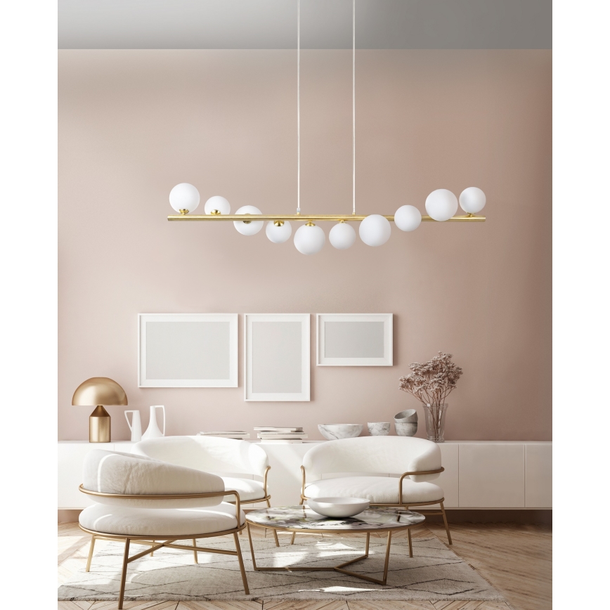 Azzardo AZ4409 - Chandelier on a string SYBILLA 7xG9/25W/230V gold