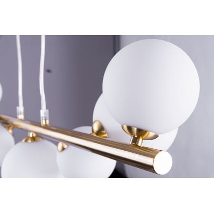 Azzardo AZ4409 - Chandelier on a string SYBILLA 7xG9/25W/230V gold