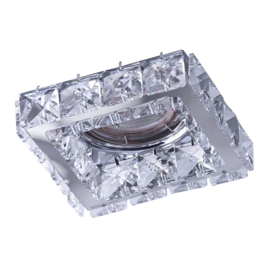 Azzardo AZ4410 - Recessed light ESTER 1xGU10/50W/230V square matte chrome