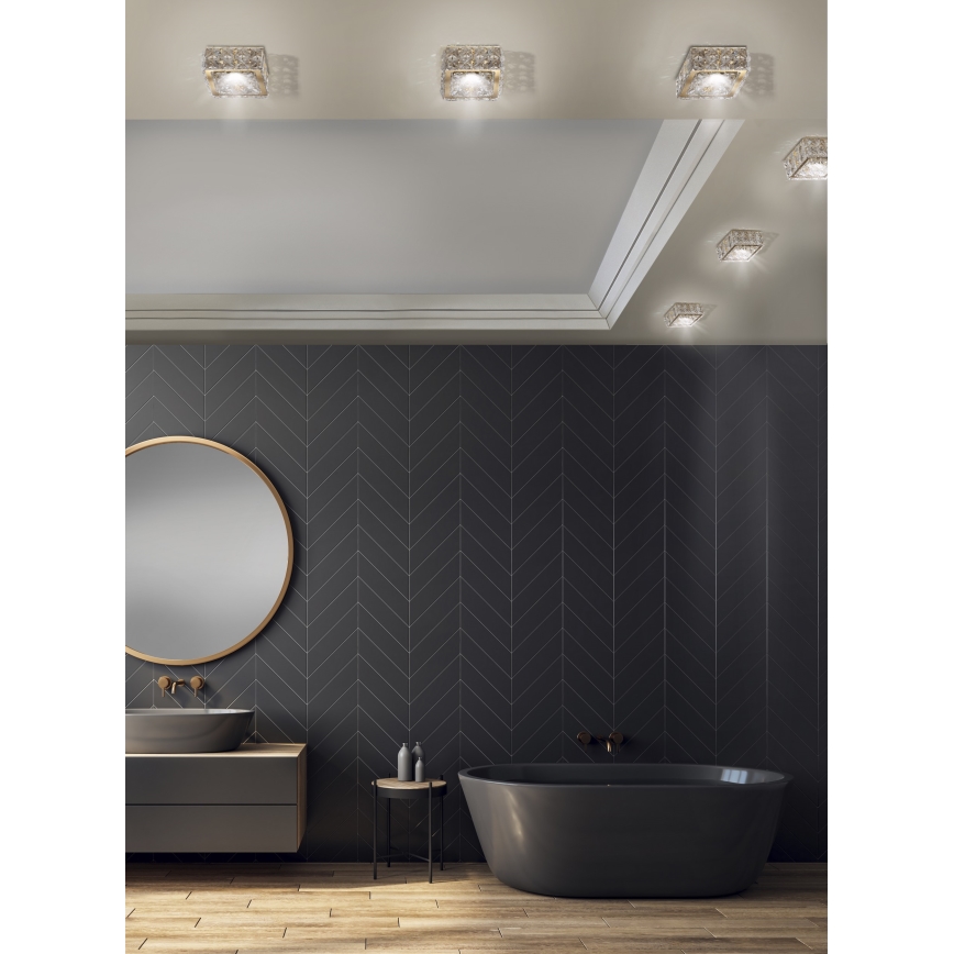Azzardo AZ4414 - Recessed light ESTER 1xGU10/50W/230V square black