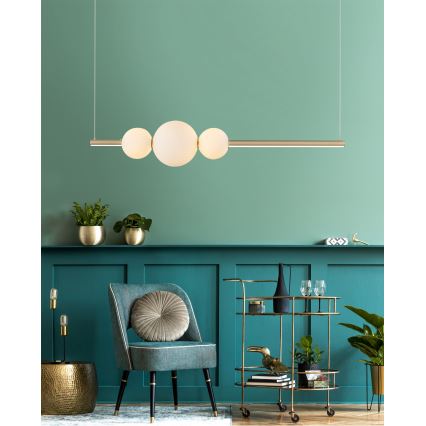 Azzardo AZ4427 - LED Dimmable chandelier on a string SANDRA LED/48W/230V gold