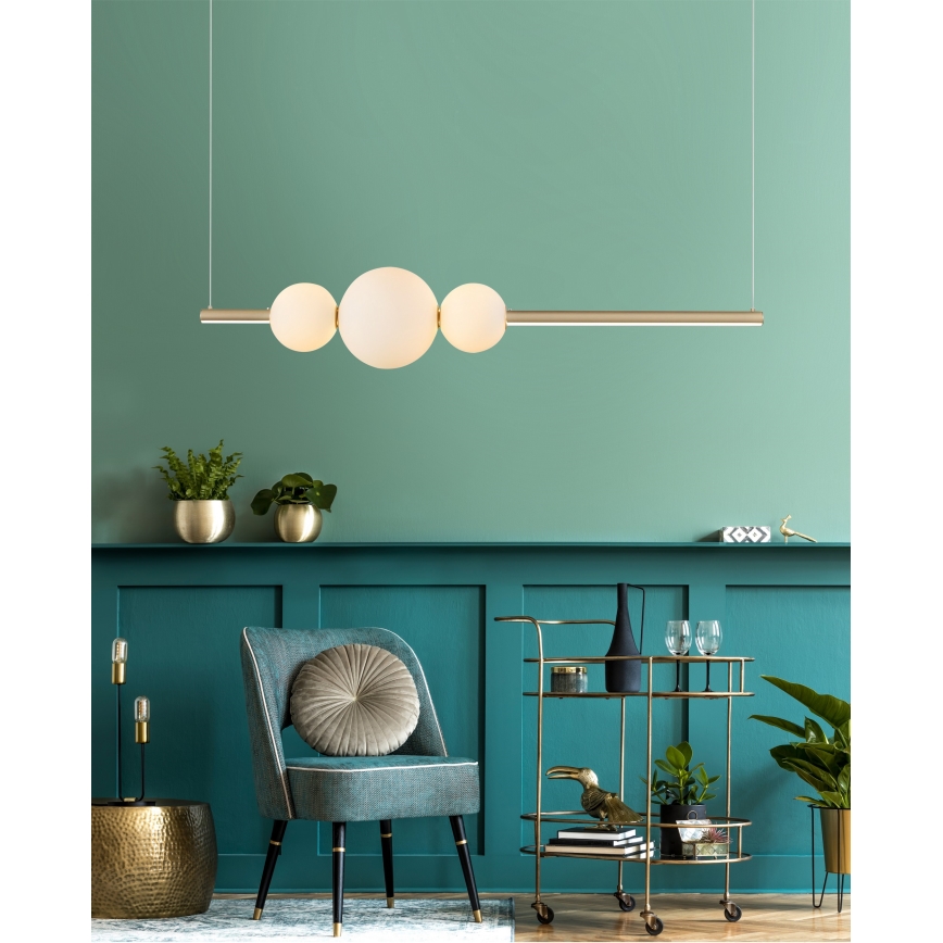 Azzardo AZ4427 - LED Dimmable chandelier on a string SANDRA LED/48W/230V gold