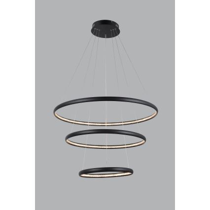 Azzardo AZ4428 - LED Chandelier on a string BRIGHTON LED/55W/230V black