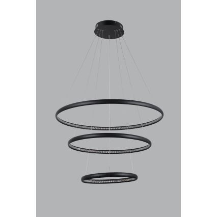Azzardo AZ4428 - LED Chandelier on a string BRIGHTON LED/55W/230V black
