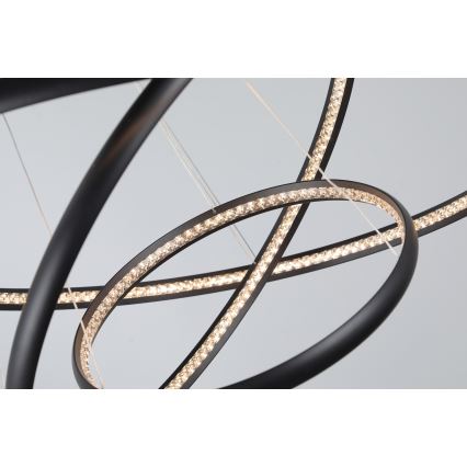 Azzardo AZ4428 - LED Chandelier on a string BRIGHTON LED/55W/230V black