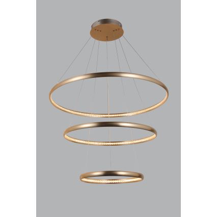Azzardo AZ4429 - LED Chandelier on a string BRIGHTON LED/55W/230V gold