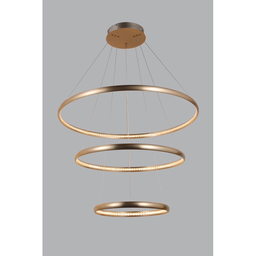 Azzardo AZ4429 - LED Chandelier on a string BRIGHTON LED/55W/230V gold