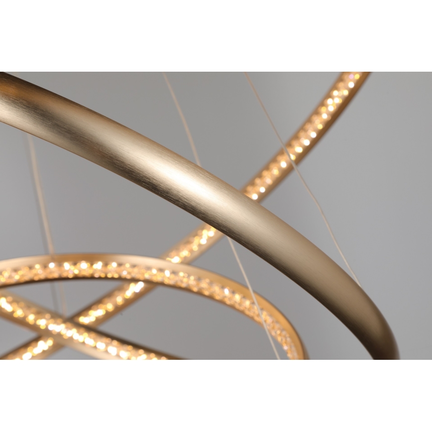 Azzardo AZ4429 - LED Chandelier on a string BRIGHTON LED/55W/230V gold