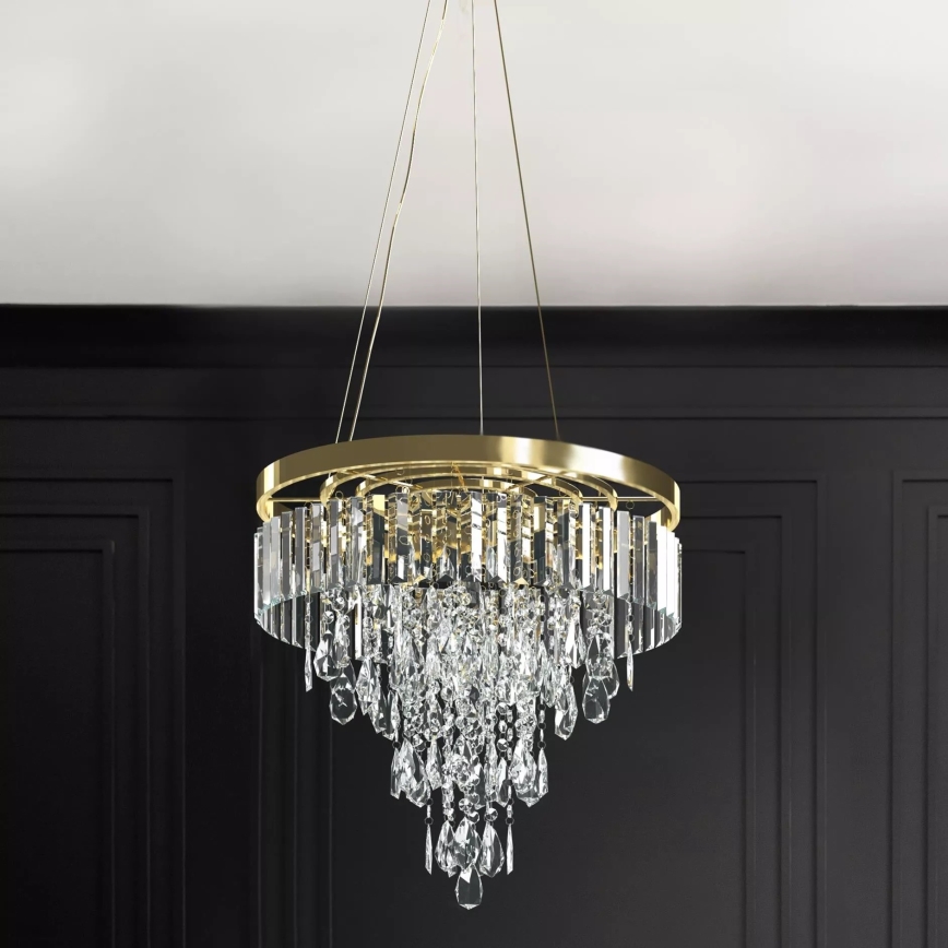 Azzardo AZ4905 - Crystal chandelier on a string KALABRIA 12xG9/40W/230V