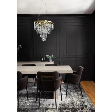 Azzardo AZ4905 - Crystal chandelier on a string KALABRIA 12xG9/40W/230V