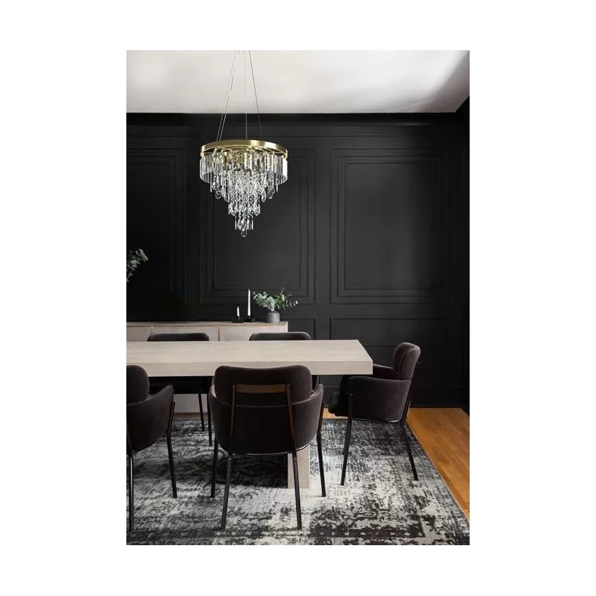 Azzardo AZ4905 - Crystal chandelier on a string KALABRIA 12xG9/40W/230V