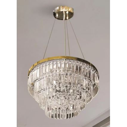 Azzardo AZ4906 - Crystal chandelier on a string SALERNO 12xG9/40W/230V