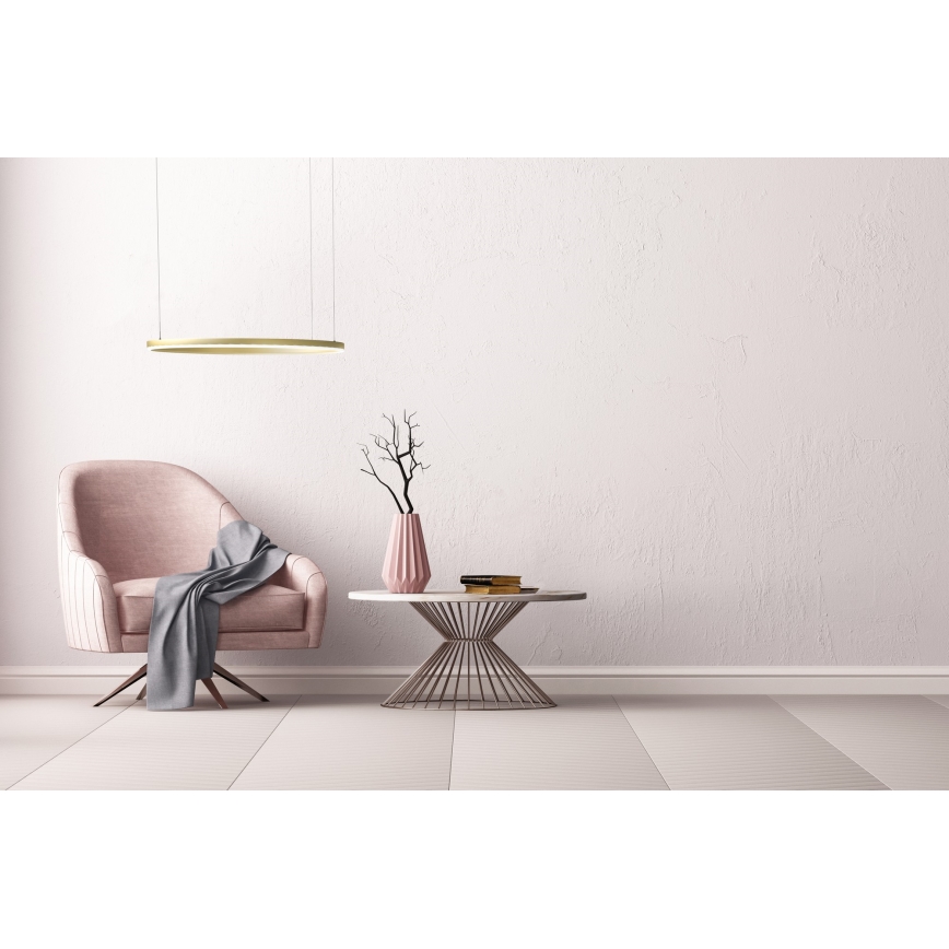 Azzardo AZ4961 -LED Dimmable chandelier on a string HALO LED/56W/230V d. 80 cm gold