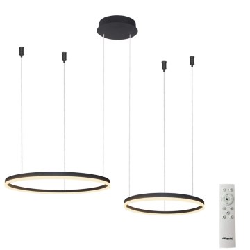 Azzardo AZ4978 - LED Dimmable chandelier on a string HALO LED/90W/230V black + remote control