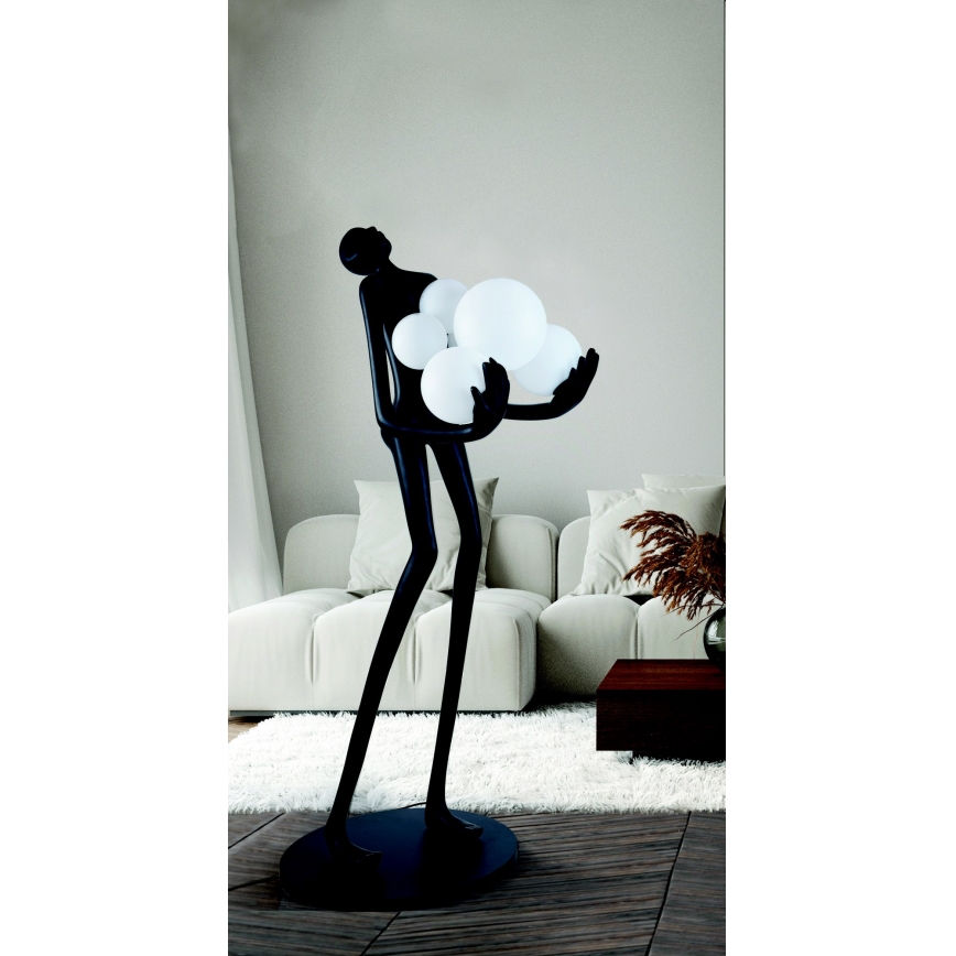 Azzardo AZ4985 - Floor lamp ATLAS 6xE14/50W/230V 180 cm resin