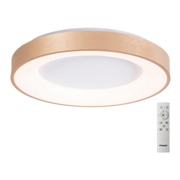 Azzardo AZ4992 - LED Dimmable ceiling light SANTANA LED/50W/230V gold + remote control