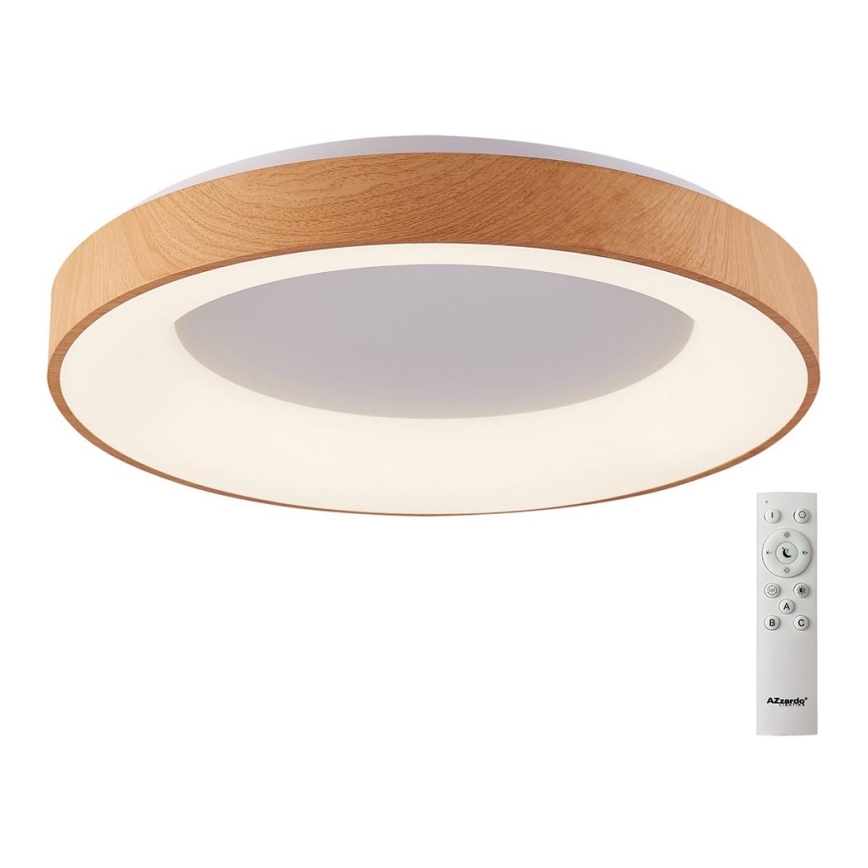 Azzardo AZ4993 - LED Dimmable ceiling light SANTANA LED/50W/230V brown + remote control