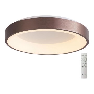Azzardo AZ4994 - LED Dimmable ceiling light SANTANA LED/80W/230V brown + remote control