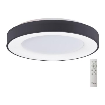 Azzardo AZ4995 - LED Dimmable ceiling light SANTANA LED/80W/230V black + remote control