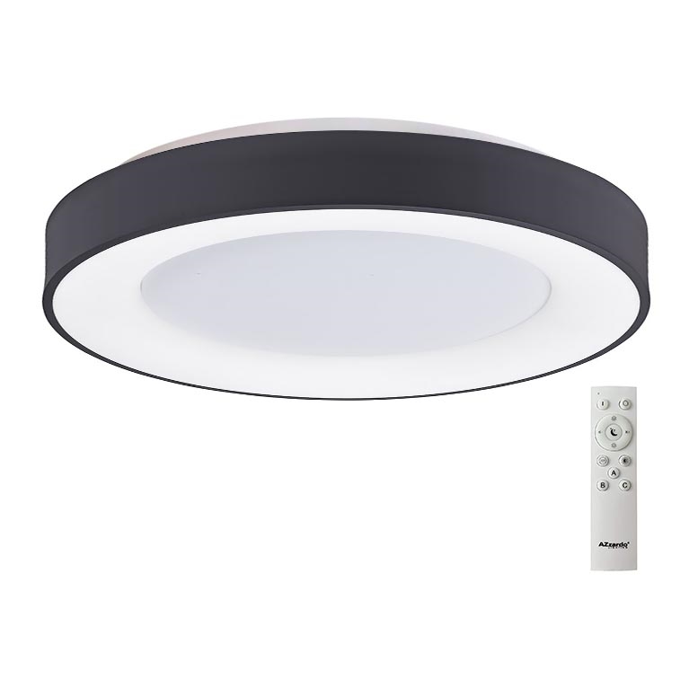 Azzardo AZ4995 - LED Dimmable ceiling light SANTANA LED/80W/230V black + remote control