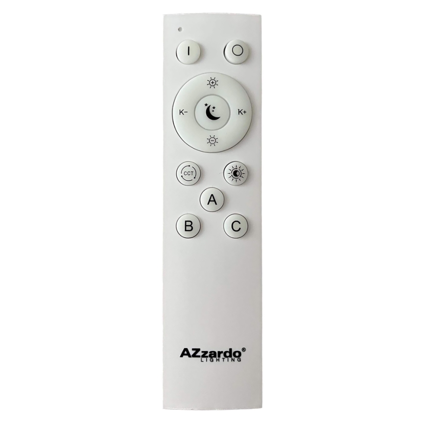 Azzardo AZ4997 - LED Dimmable ceiling light SANTANA LED/80W/230V brown + remote control