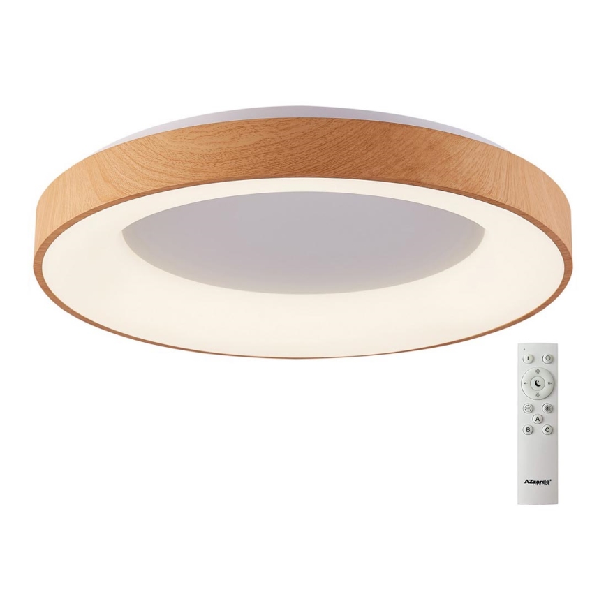 Azzardo AZ4997 - LED Dimmable ceiling light SANTANA LED/80W/230V brown + remote control