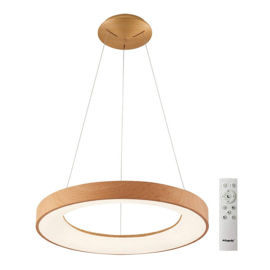 Azzardo AZ5010 - LED Dimmable chandelier on a string SANTANA LED/50W/230V brown + remote control