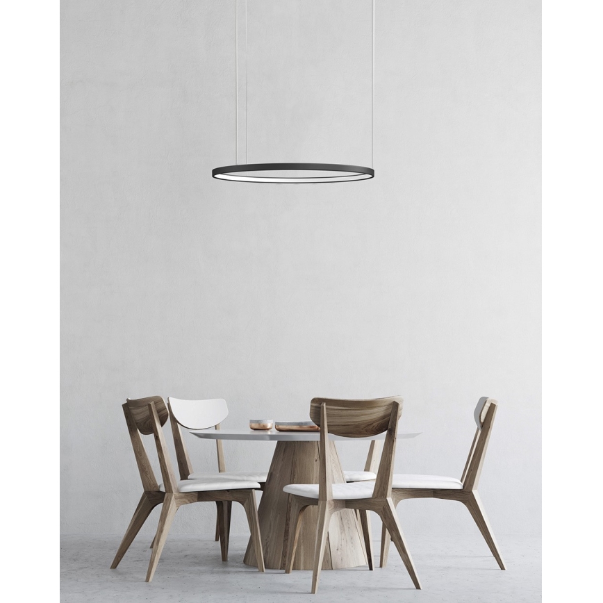 Azzardo AZ5019 - LED Dimmable chandelier on a string AGNES LED/48W/230V d. 58 cm black