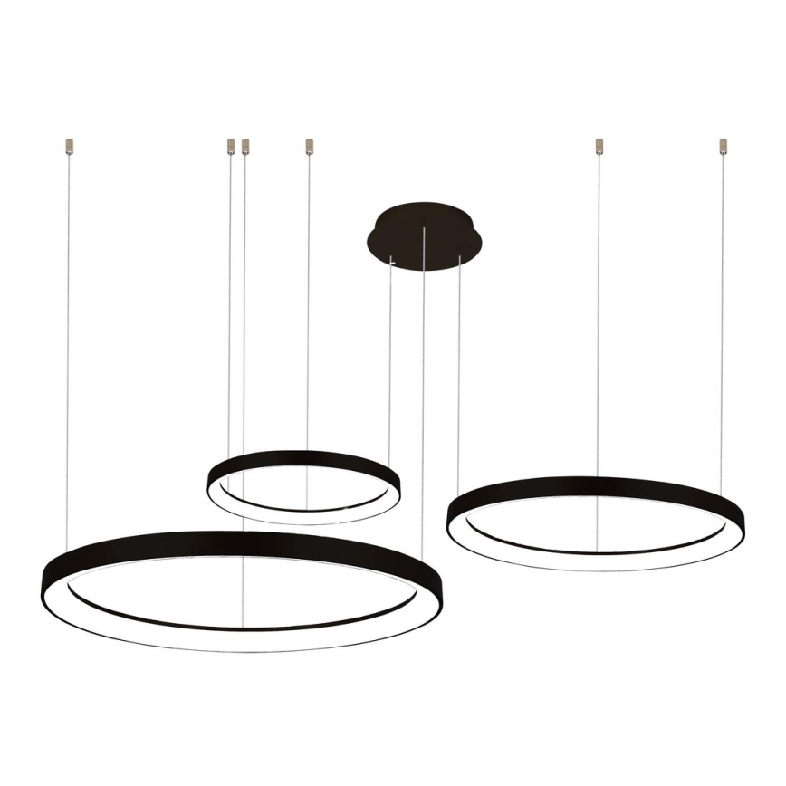 Azzardo AZ5024  - LED Dimmable chandelier on a string AGNES LED/120W/230V black