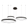 Azzardo AZ5024  - LED Dimmable chandelier on a string AGNES LED/120W/230V black