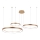 Azzardo AZ5026 - LED Dimmable chandelier on a string AGNES LED/120W/230V gold