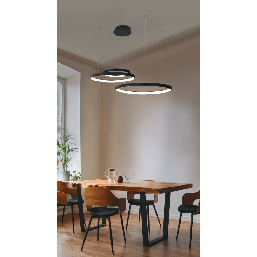 Azzardo AZ5027 - LED Chandelier on a string AMANDA LED/150W/230V black