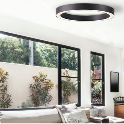 Azzardo AZ5032 - LED Dimmable ceiling light MARCO LED/50W/230V black + remote control