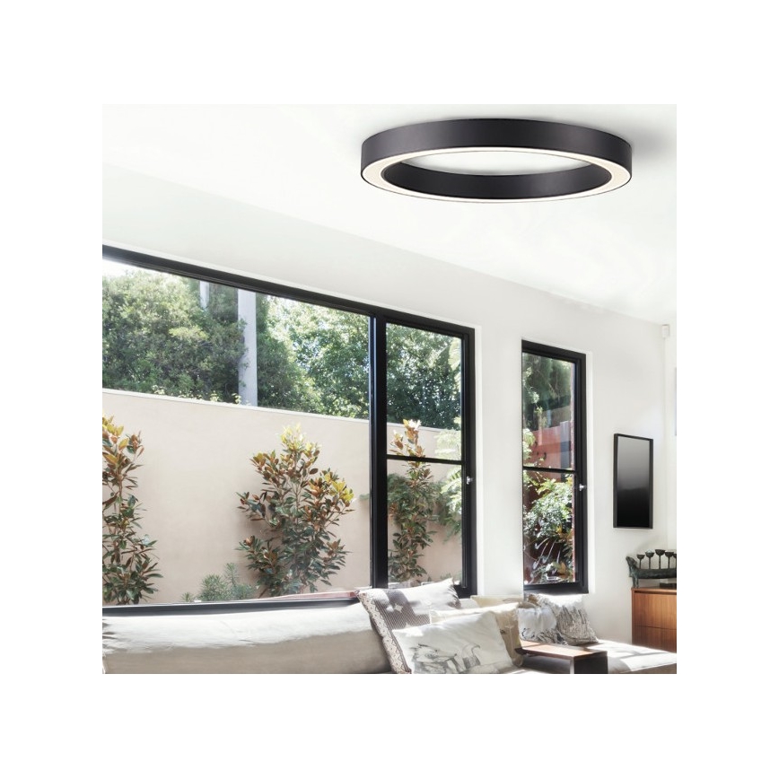 Azzardo AZ5032 - LED Dimmable ceiling light MARCO LED/50W/230V black + remote control