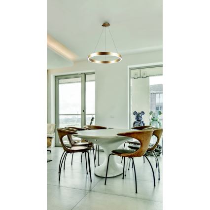 Azzardo AZ5045 - LED Dimmable chandelier on a string MARCO LED/50W/230V gold + remote control