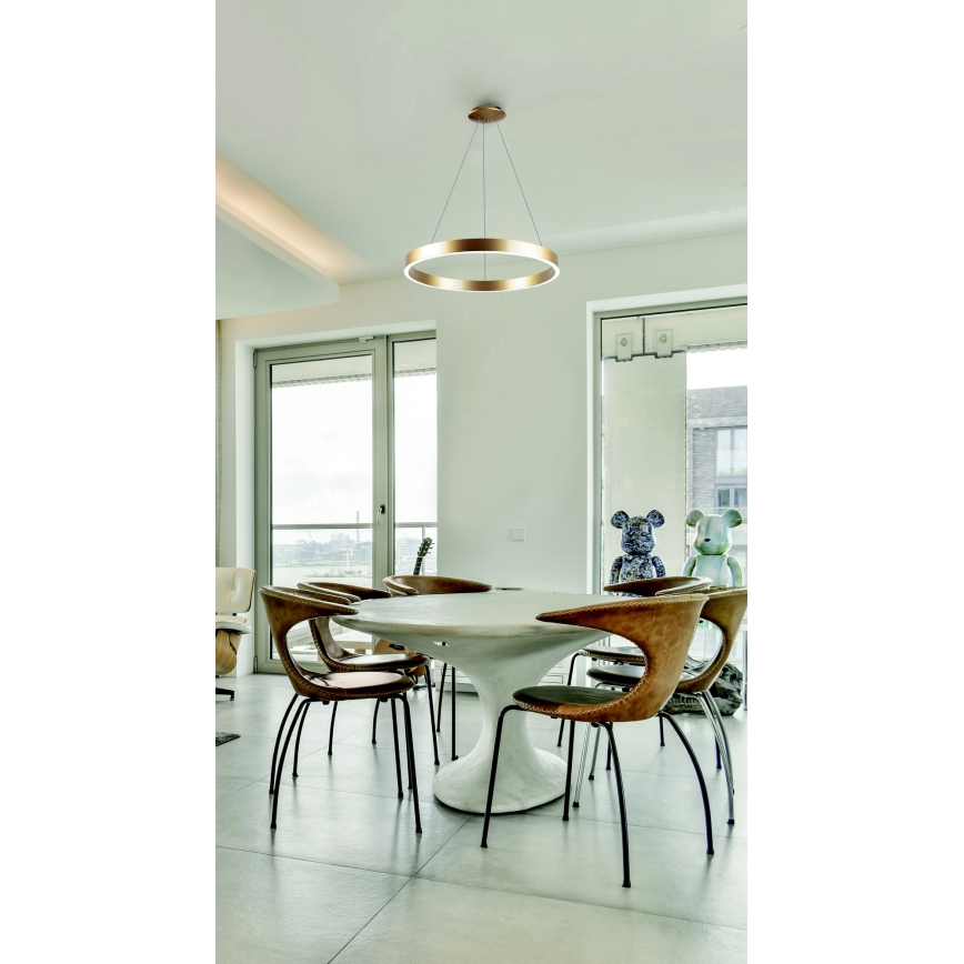 Azzardo AZ5045 - LED Dimmable chandelier on a string MARCO LED/50W/230V gold + remote control