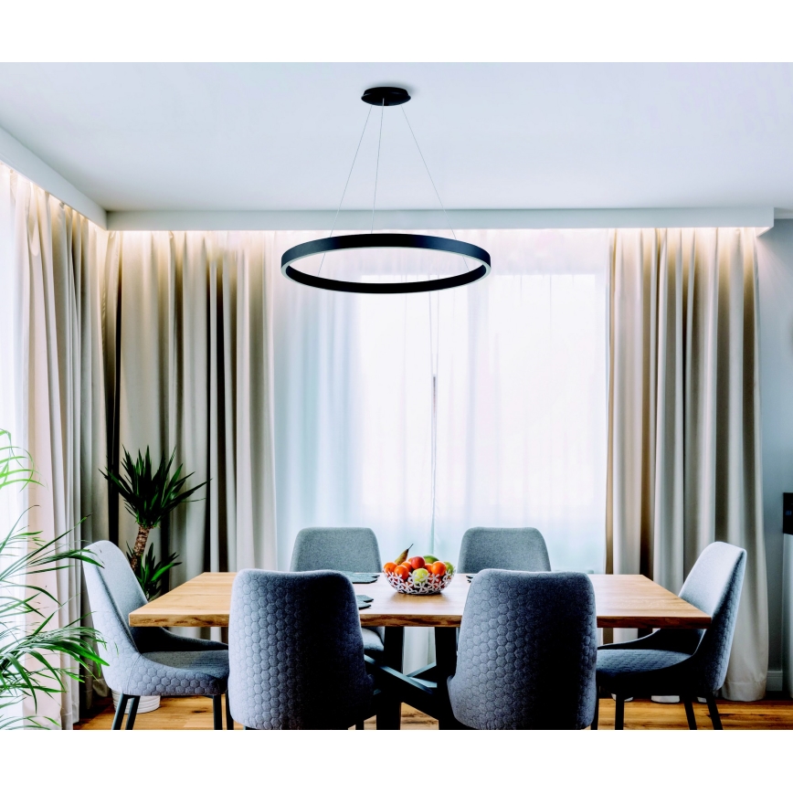 Azzardo AZ5050 - LED Dimmable chandelier on a string MARCO LED/80W/230V black + remote control