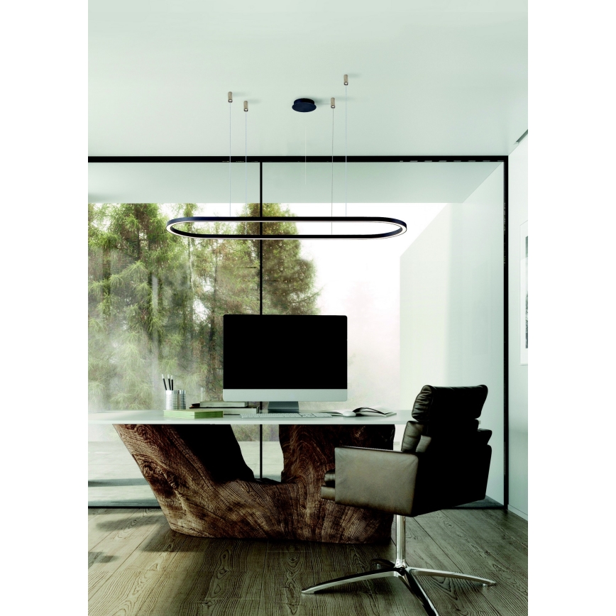Azzardo AZ5055 - LED Dimmable chandelier on a string ELENA LED/50W/230V 120 cm black