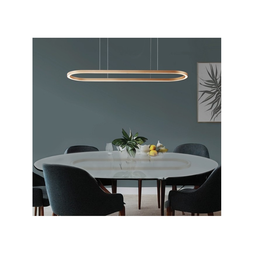 Azzardo AZ5056 - LED Dimmable chandelier on a string ELENA LED/50W/230V 120 cm gold