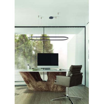 Azzardo AZ5057 - LED Dimmable chandelier on a string ELENA LED/60W/230V 150 cm black