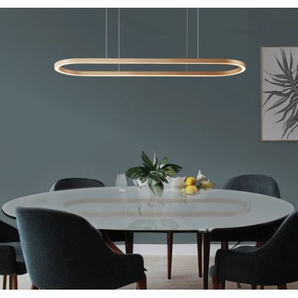 Azzardo AZ5058 - LED Dimmable chandelier on a string ELENA LED/60W/230V 150 cm gold
