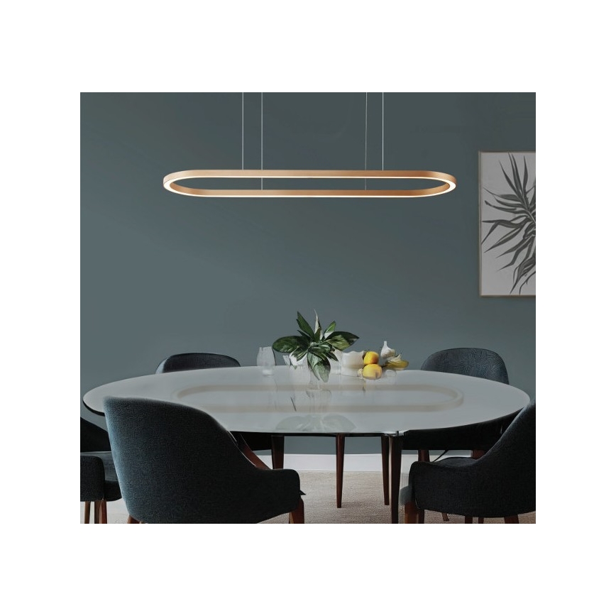 Azzardo AZ5058 - LED Dimmable chandelier on a string ELENA LED/60W/230V 150 cm gold