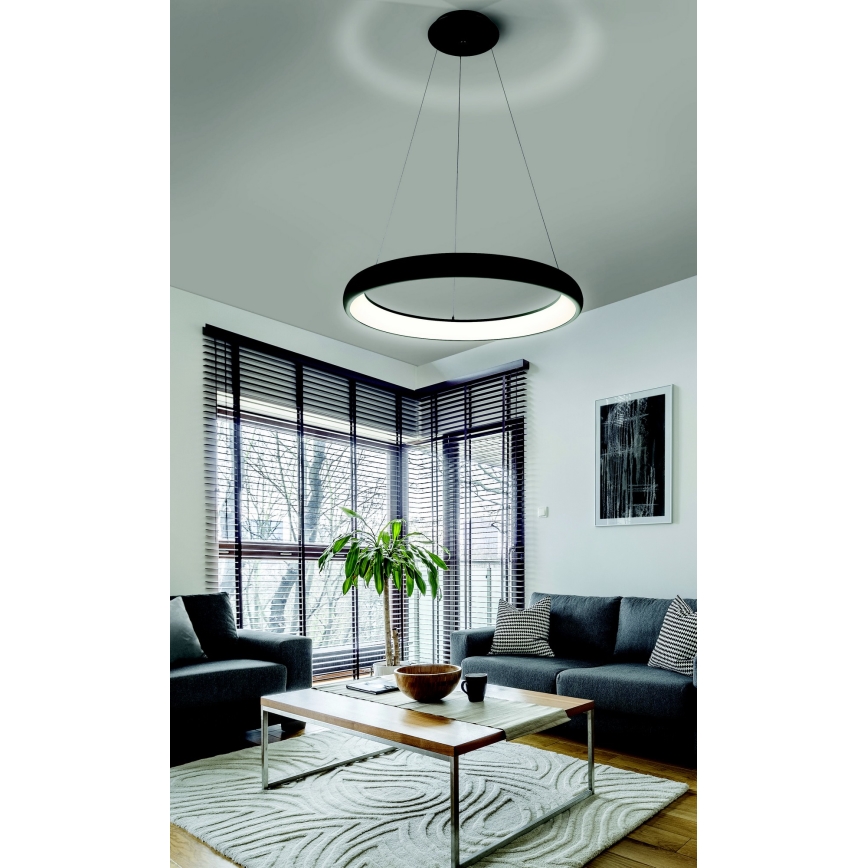 Azzardo AZ5060 - LED Dimmable chandelier on a string ANTONIO LED/32W/230V black + remote control