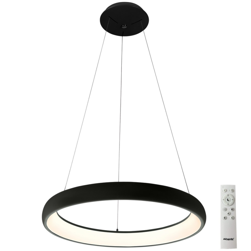 Azzardo AZ5063 - LED Dimmable chandelier on a string ANTONIO LED/50W/230V black + remote control