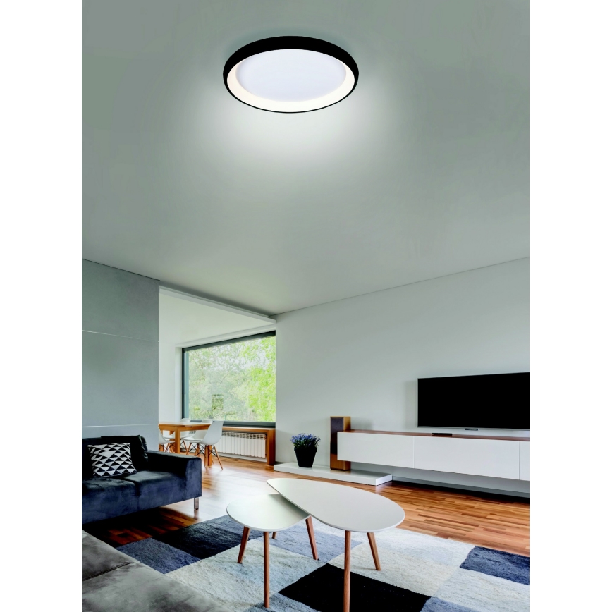 Azzardo AZ5069 - LED Dimmable ceiling light ANTONIO LED/32W/230V black + remote control