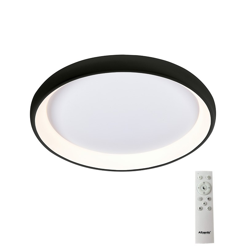 Azzardo AZ5072 - LED Dimmable ceiling light ANTONIO LED/50W/230V black + remote control