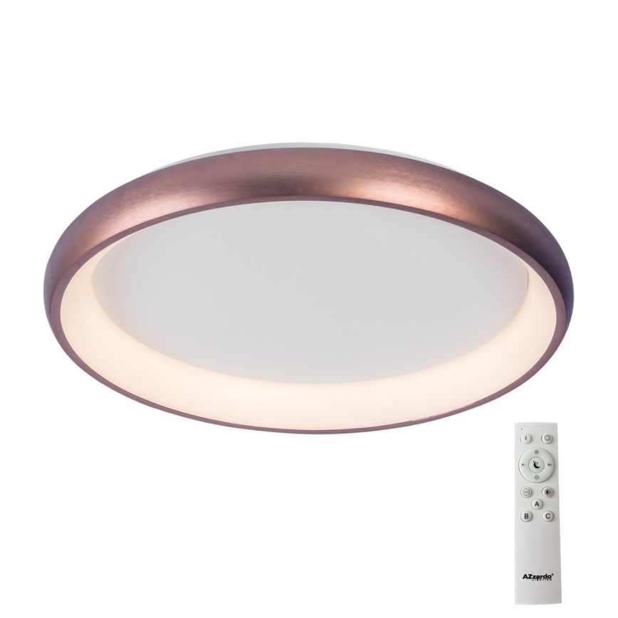 Azzardo AZ5074 -LED Dimmable ceiling light ANTONIO LED/80W/230V brown + remote control