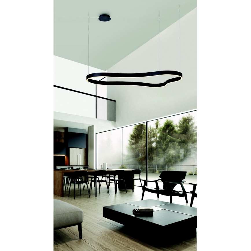 Azzardo AZ5093 - LED Dimmable chandelier on a string MIRABELLA LED/60W/230V black